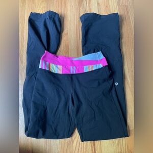 Lululemon Yoga Pants, pink criss-cross waist